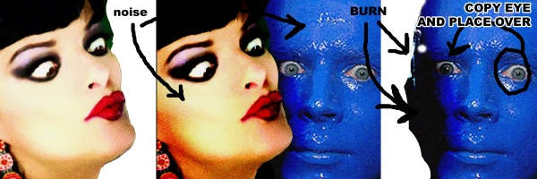 Creation of BlueManGroup Bjork Nina Grace: Step 2